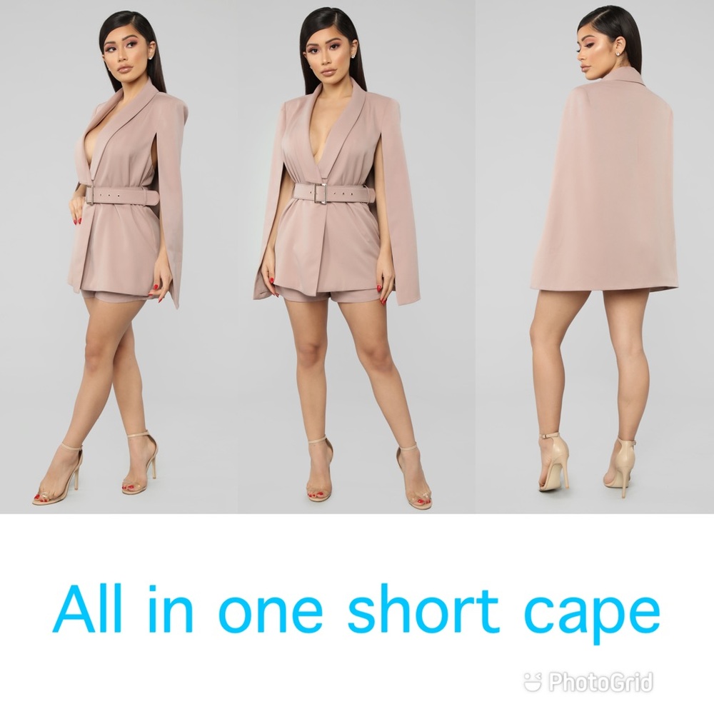 Blazer cape shorts fit